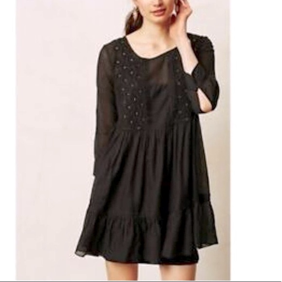 Anthro Maeve Embroidered Tunic Dress - Picture 1 of 16